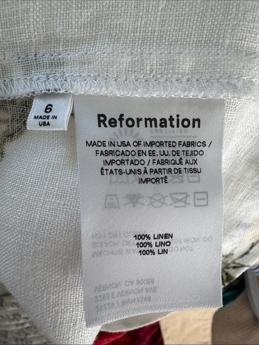 Reformation ‘Martin’ Linen Mini Dress Size 6 - Picture 12 of 13